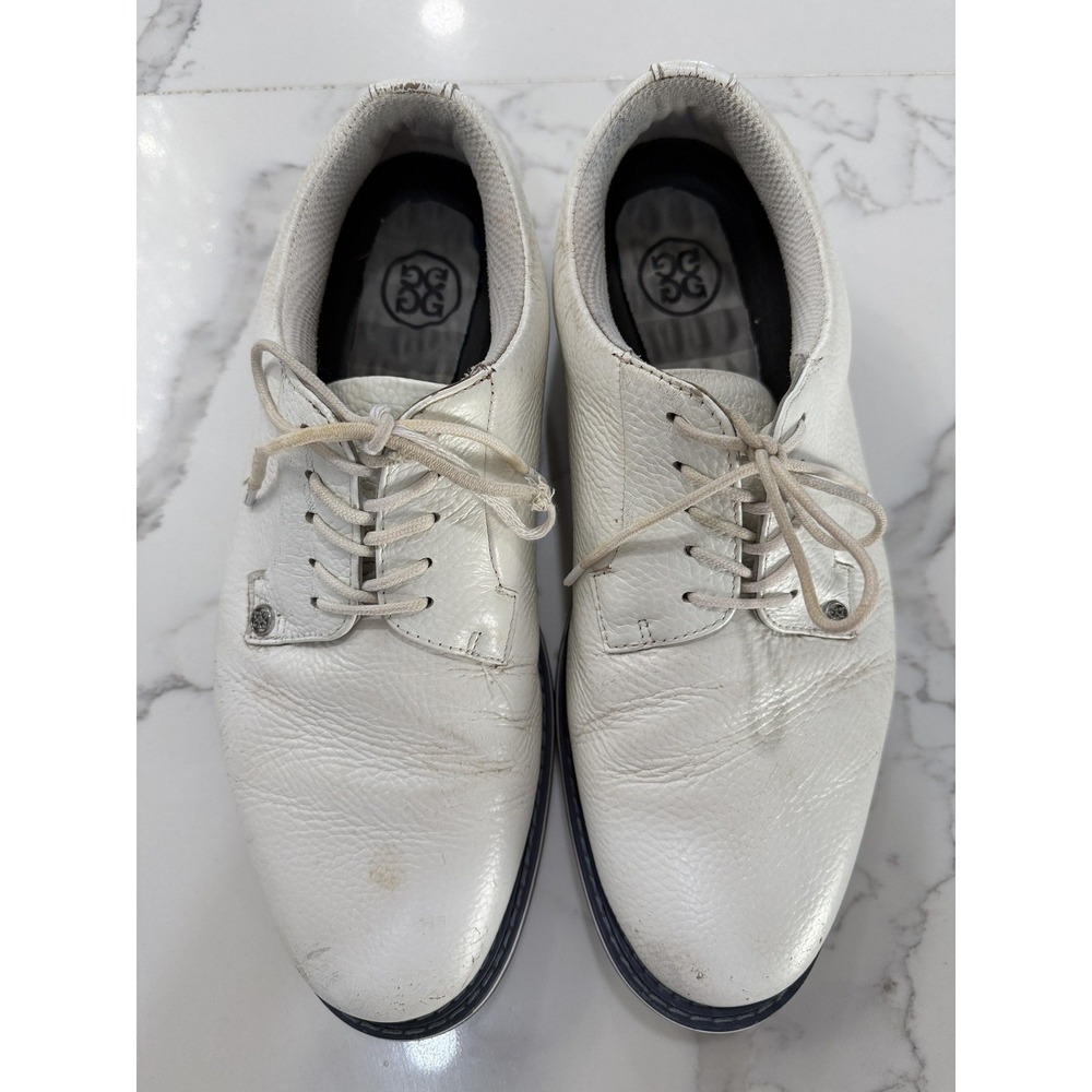 G/FORE Shoes Mens Size 11.5 White Leather Golf Spikeless Sneakers G4MC20EF01